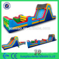 Large inflatable adult / kids jungle obstacle course cheap inflatable running obstacle couse